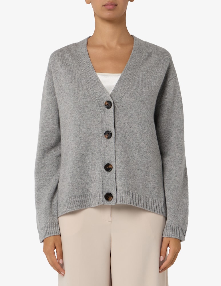 Pure Cashmere Cardigan in cashmere con collo a v - immagine 1 Pure Cashmere Cardigan in cashmere con collo a v - immagine 1