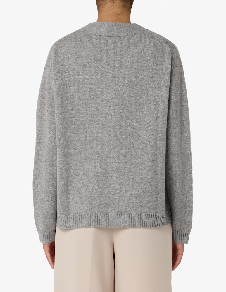 Pure Cashmere Cardigan in cashmere con collo a v - immagine 3 Pure Cashmere Cardigan in cashmere con collo a v - immagine 3