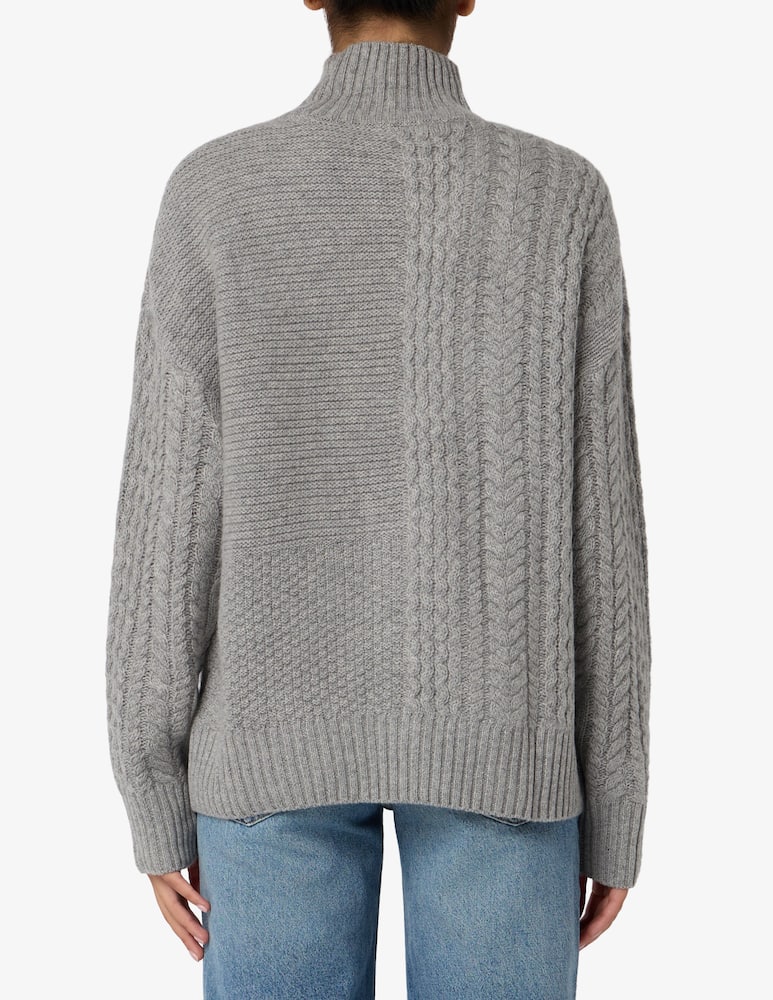 Pure Cashmere Crater neck cable-knit jumper - picture 3 Pure Cashmere Crater neck cable-knit jumper - picture 3