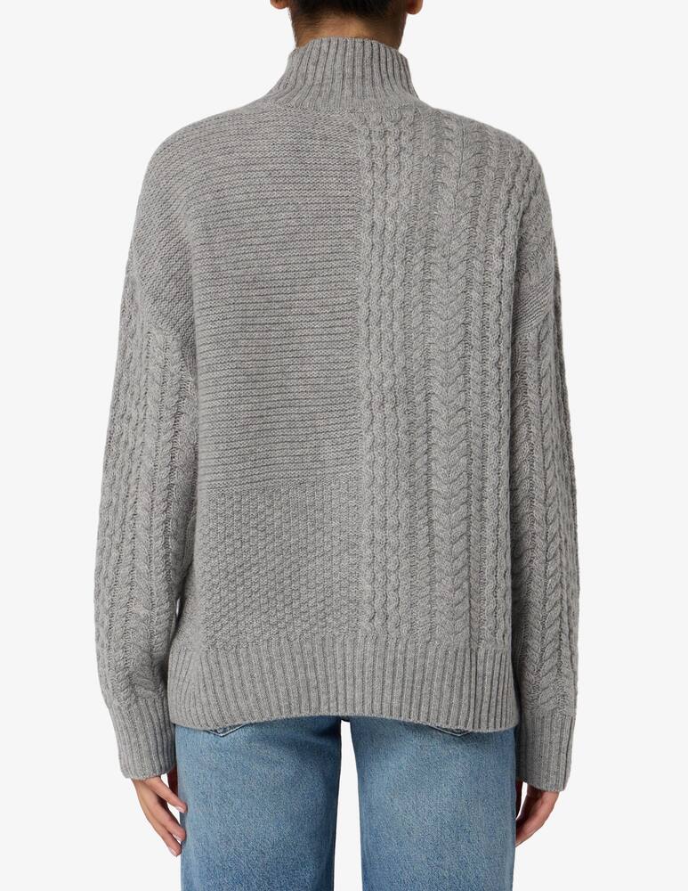 rinascente Pure Cashmere Crater neck cable-knit jumper