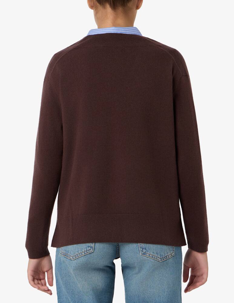 rinascente Pure Cashmere Maglione con collo a V e spacchi