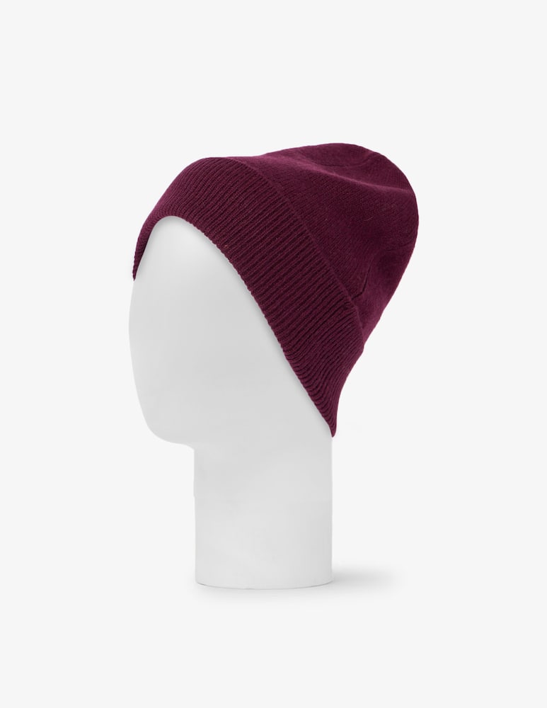 rinascente Pure Cashmere Ribbed knit beanie