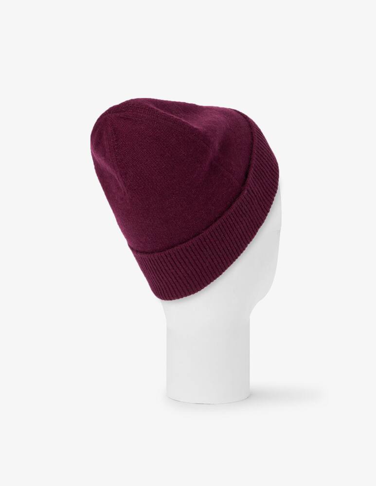 rinascente Pure Cashmere Ribbed knit beanie
