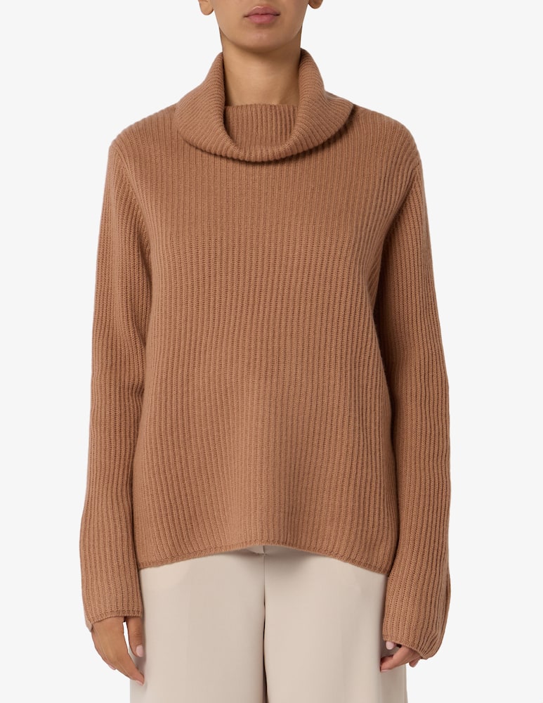 Pure Cashmere Turtleneck ribbed jumper - picture 1 Pure Cashmere Turtleneck ribbed jumper - picture 1