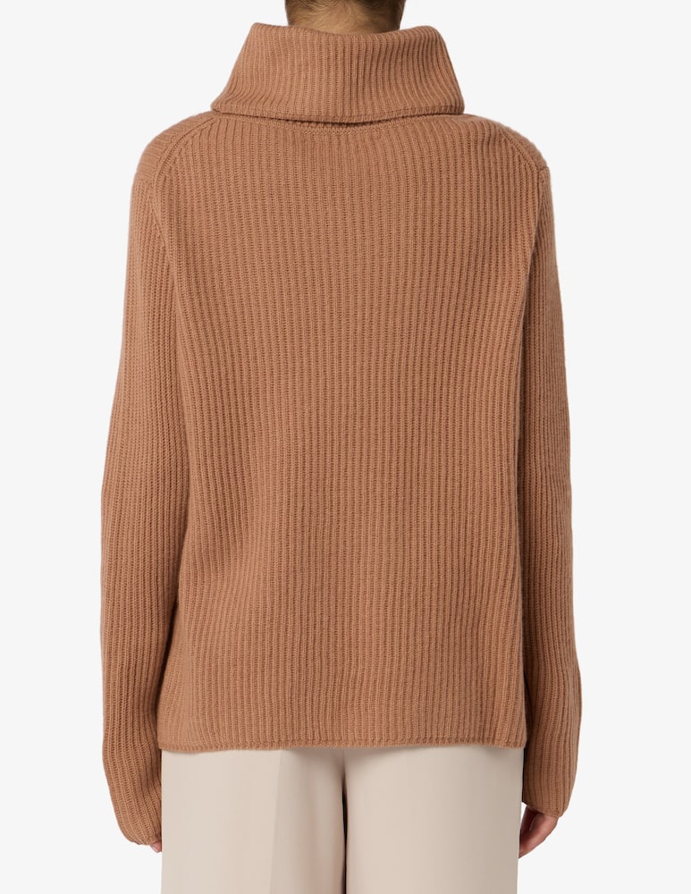 Pure Cashmere Turtleneck ribbed jumper - picture 3 Pure Cashmere Turtleneck ribbed jumper - picture 3