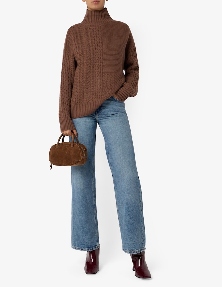 rinascente Pure Cashmere Crater cable-knit jumper