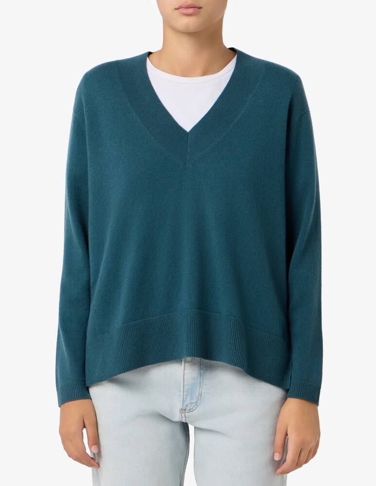 Pure Cashmere Maglione con scollo a V e spacchi - immagine 1 Pure Cashmere Maglione con scollo a V e spacchi - immagine 1