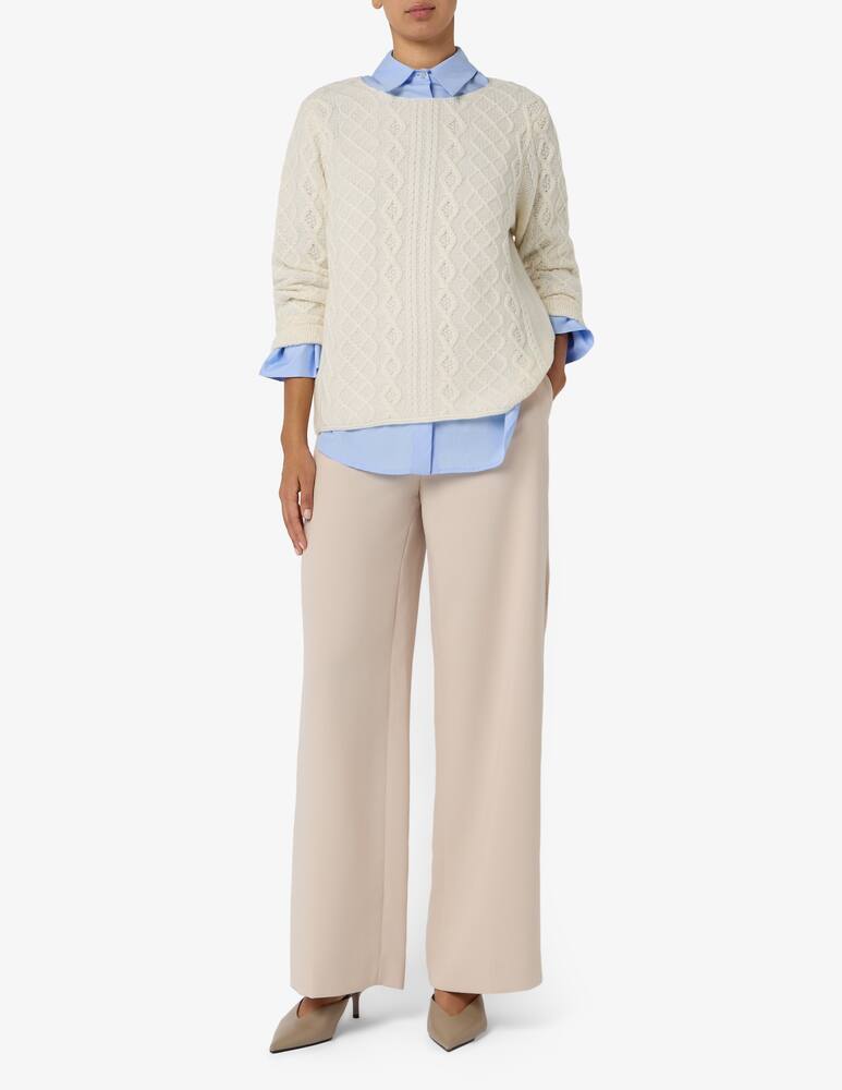 rinascente Pure Cashmere Crew neck jacquard jumper