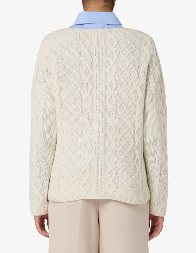 Pure Cashmere Crew neck jacquard jumper - picture 3 Pure Cashmere Crew neck jacquard jumper - picture 3