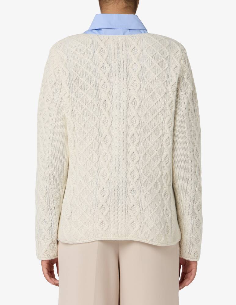 rinascente Pure Cashmere Crew neck jacquard jumper