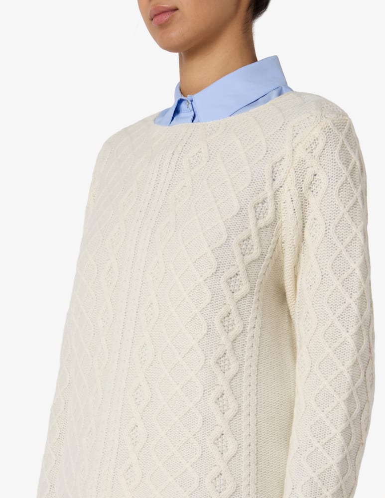 Pure Cashmere Crew neck jacquard jumper - picture 4 Pure Cashmere Crew neck jacquard jumper - picture 4