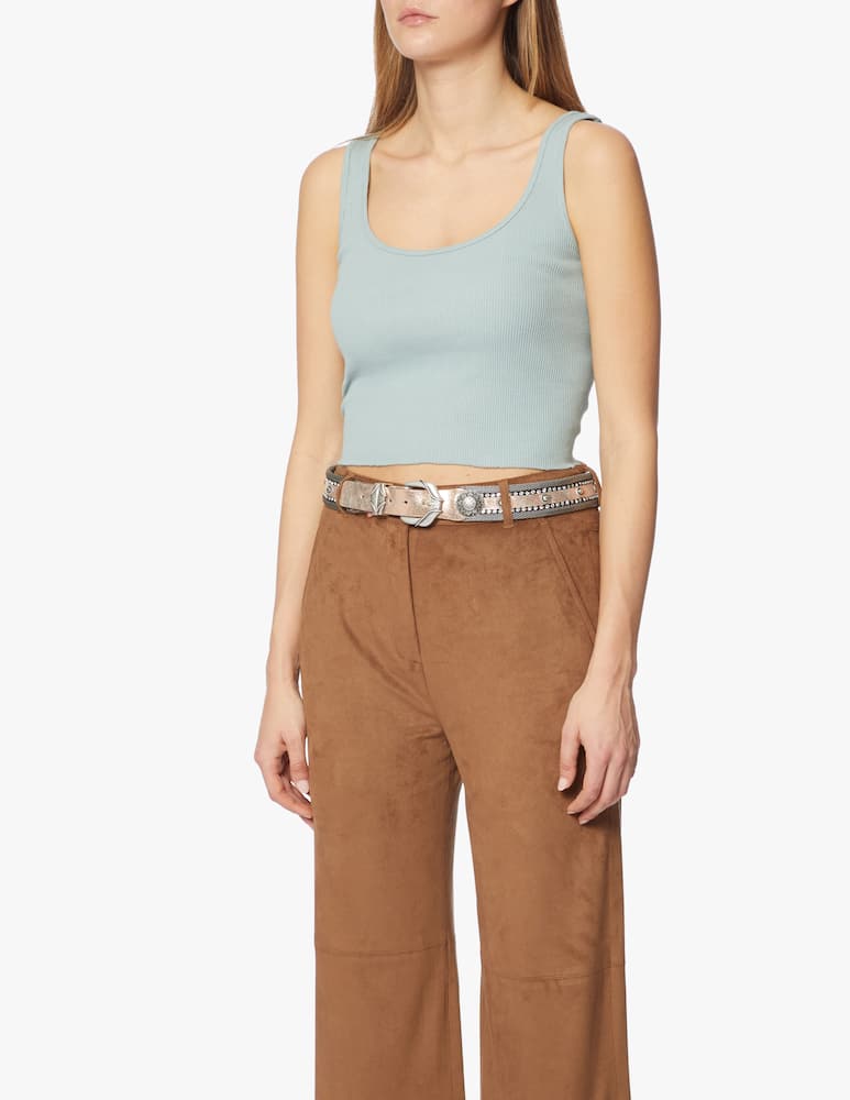 rinascente Nanni Milano Cintura in pelle e metallo Goccia