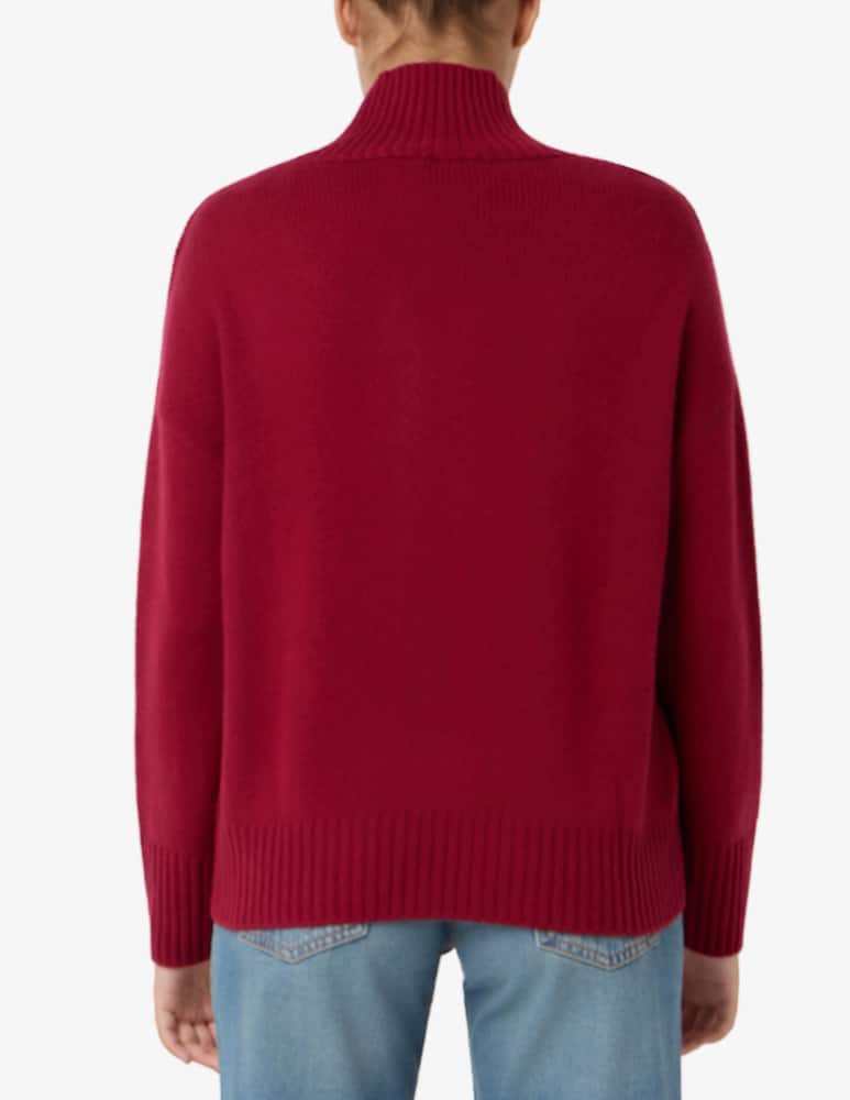 Pure Cashmere Crater neck cable jumper - picture 3 Pure Cashmere Crater neck cable jumper - picture 3