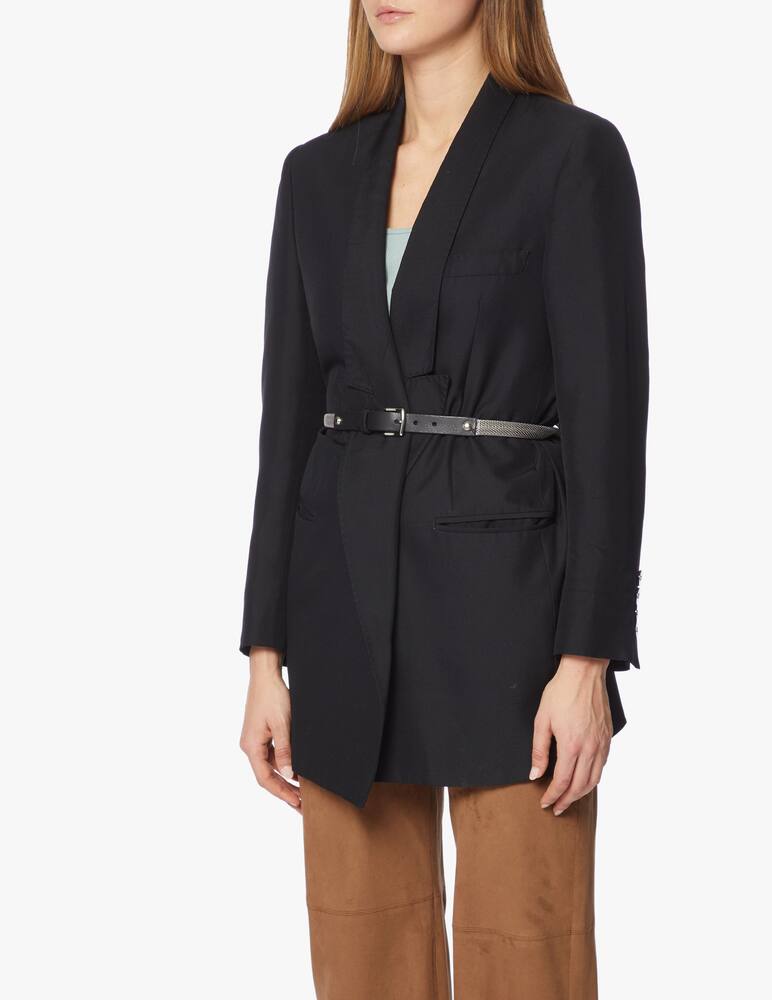 rinascente Nanni Milano Leather and metal belt