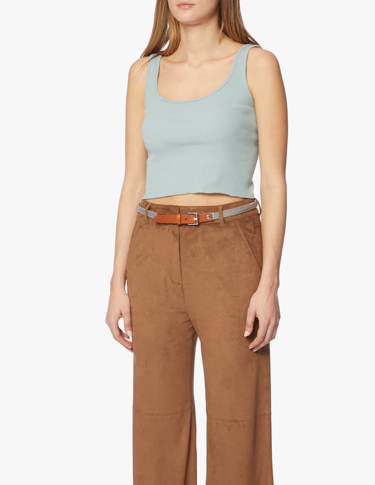 rinascente Nanni Milano Leather and metal belt