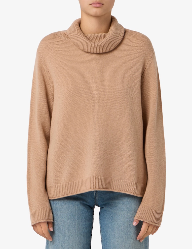 Pure Cashmere Turtleneck ribbed pullover - picture 1 Pure Cashmere Turtleneck ribbed pullover - picture 1