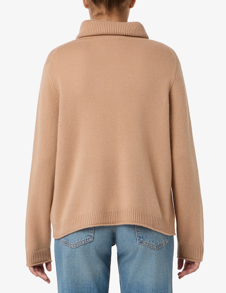 Pure Cashmere Turtleneck ribbed pullover - picture 3 Pure Cashmere Turtleneck ribbed pullover - picture 3