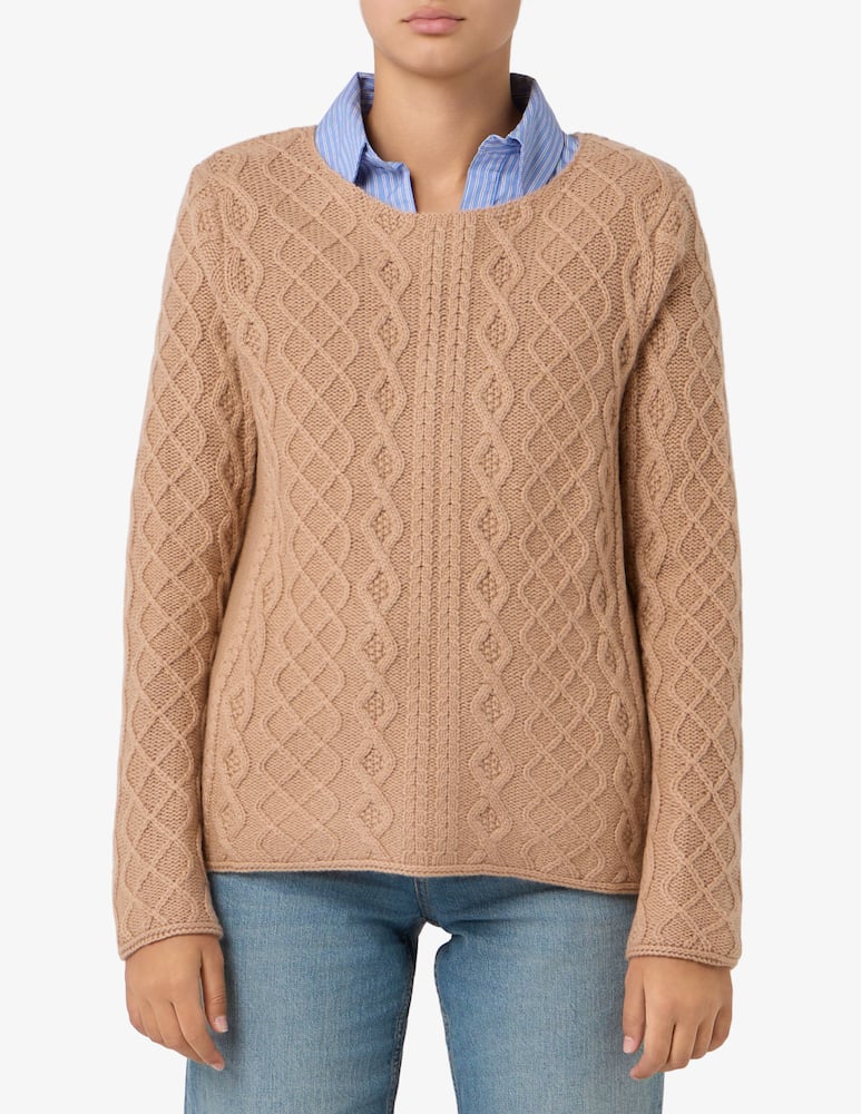 Pure Cashmere Crew neck jacquard jumper - picture 1 Pure Cashmere Crew neck jacquard jumper - picture 1