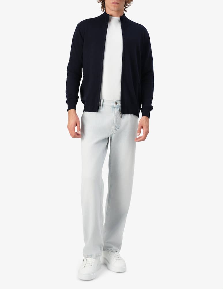 rinascente Rinascente Collection Cardigan zip in lambswool