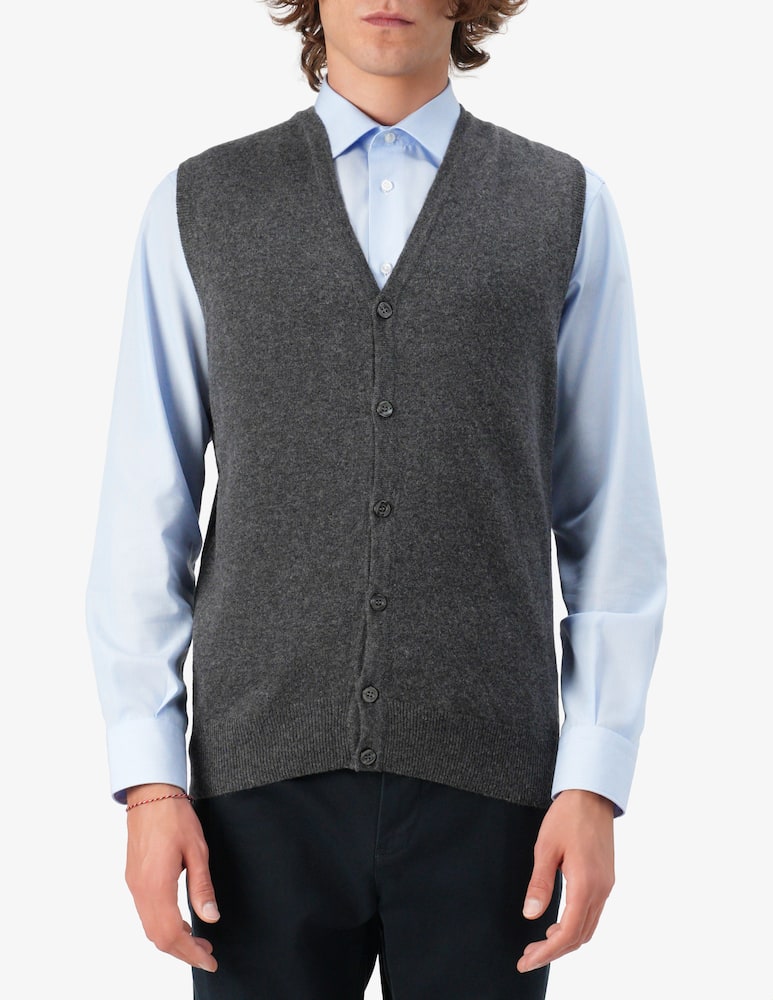 rinascente Rinascente Collection Lambswool buttoned gilet