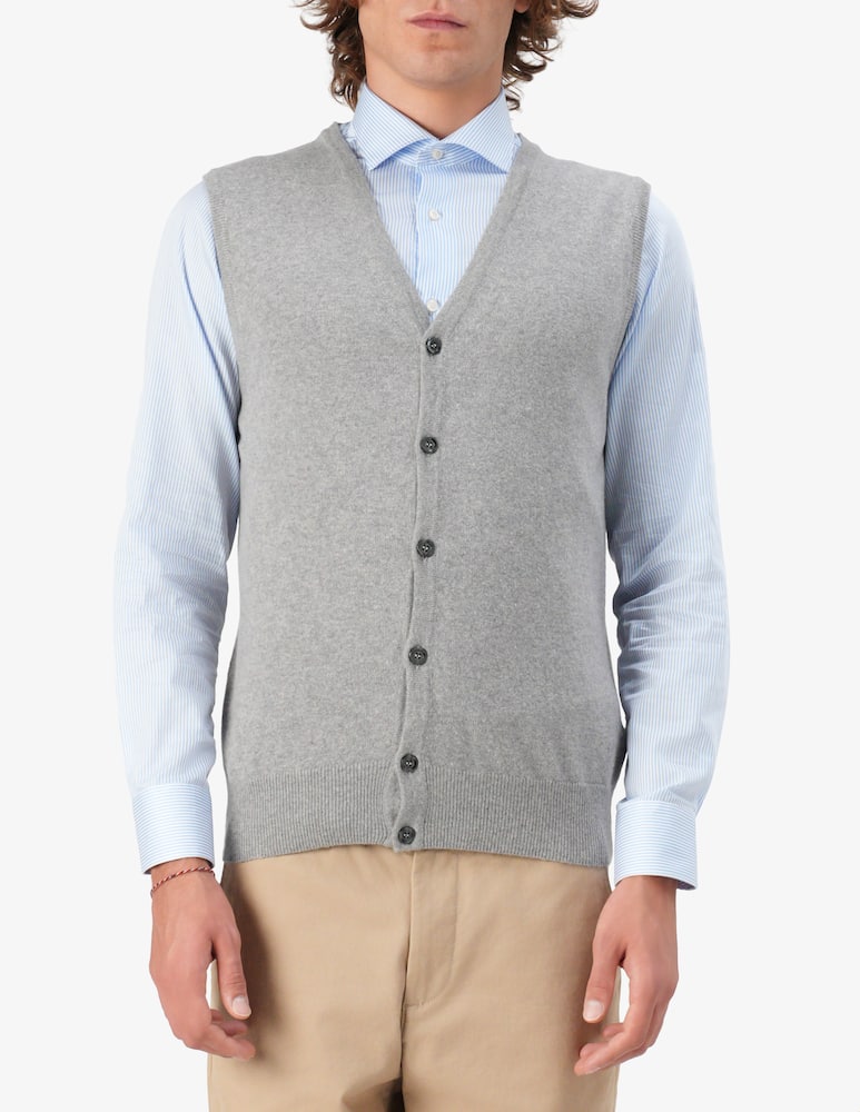 Rinascente Collection Lambswool button gilet - picture 1 Rinascente Collection Lambswool button gilet - picture 1