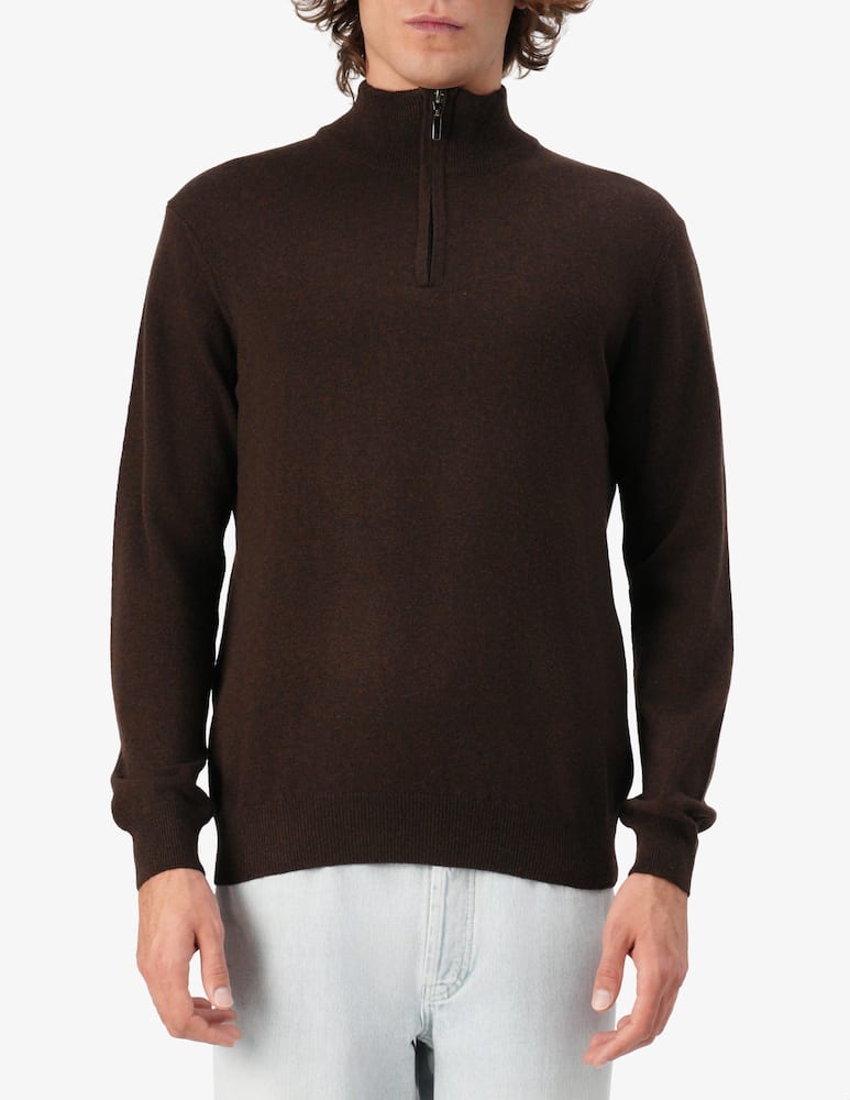 rinascente Rinascente Collection Pullover mezza zip in lana