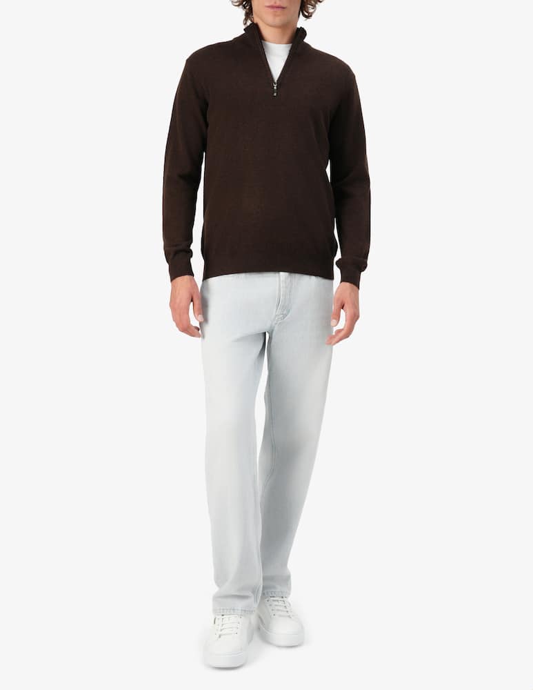 rinascente Rinascente Collection Pullover mezza zip in lana