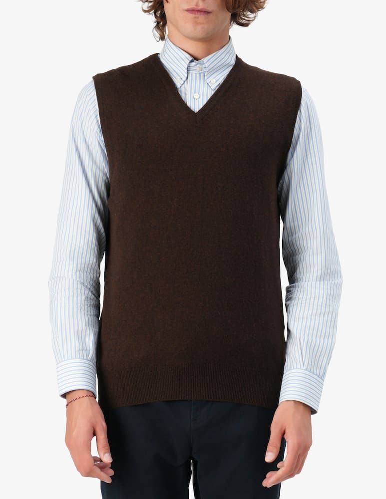 rinascente Rinascente Collection Lambswool v-neck gilet