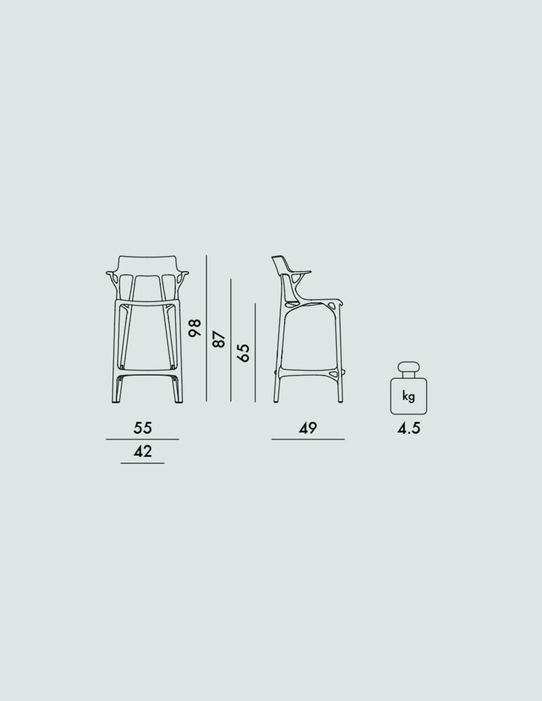 Kartell Sgabello A.I. - immagine 4 Kartell Sgabello A.I. - immagine 4