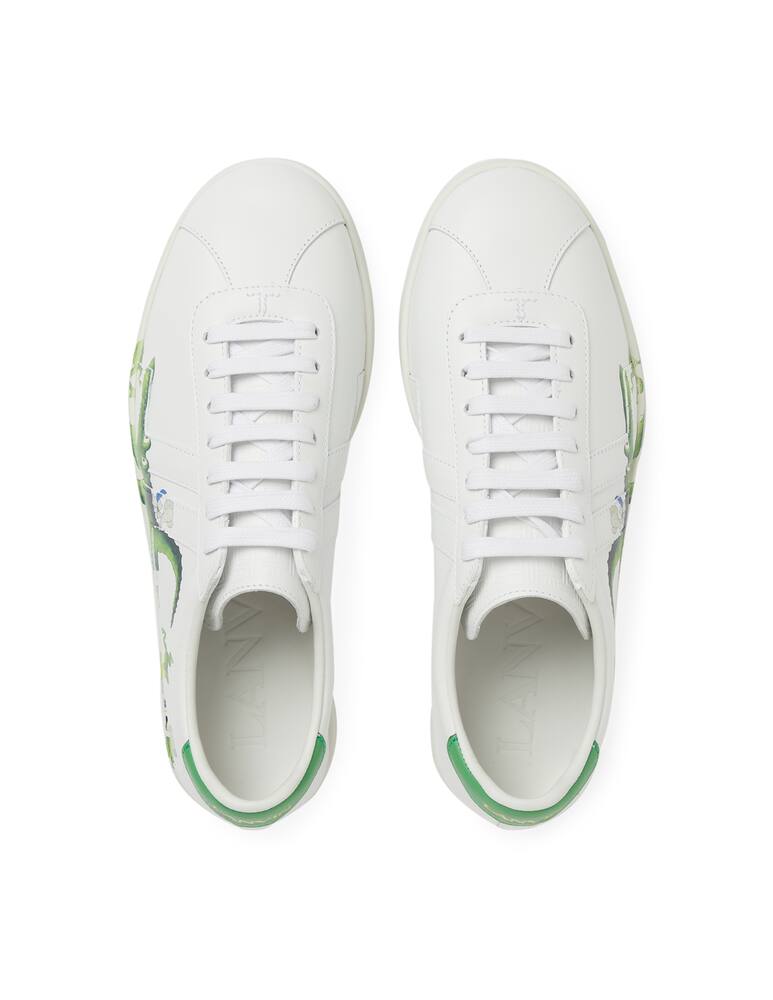 rinascente Lanvin Glen leather sneakers
