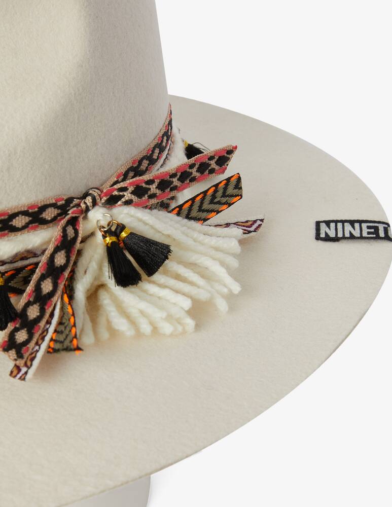 rinascente NINETOWEAR The North 3 Ribbon hat - White