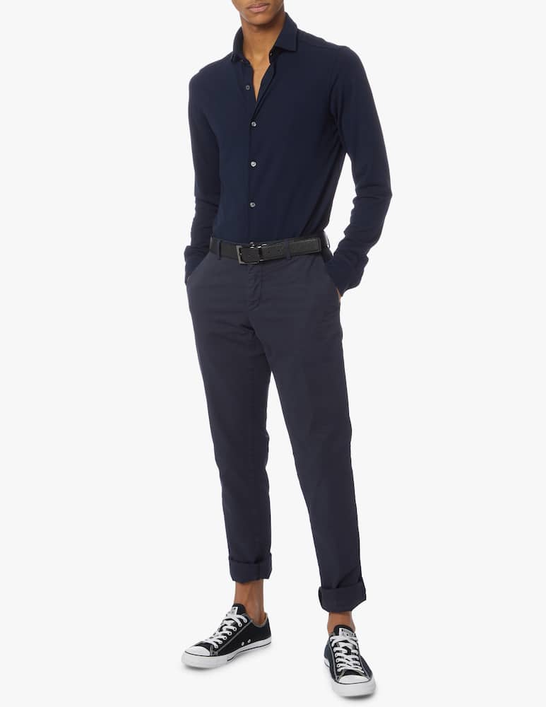 rinascente Drumohr Polo camicia jersey crepe