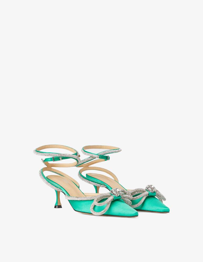 rinascente Mach & Mach Double Bow pumps - Green