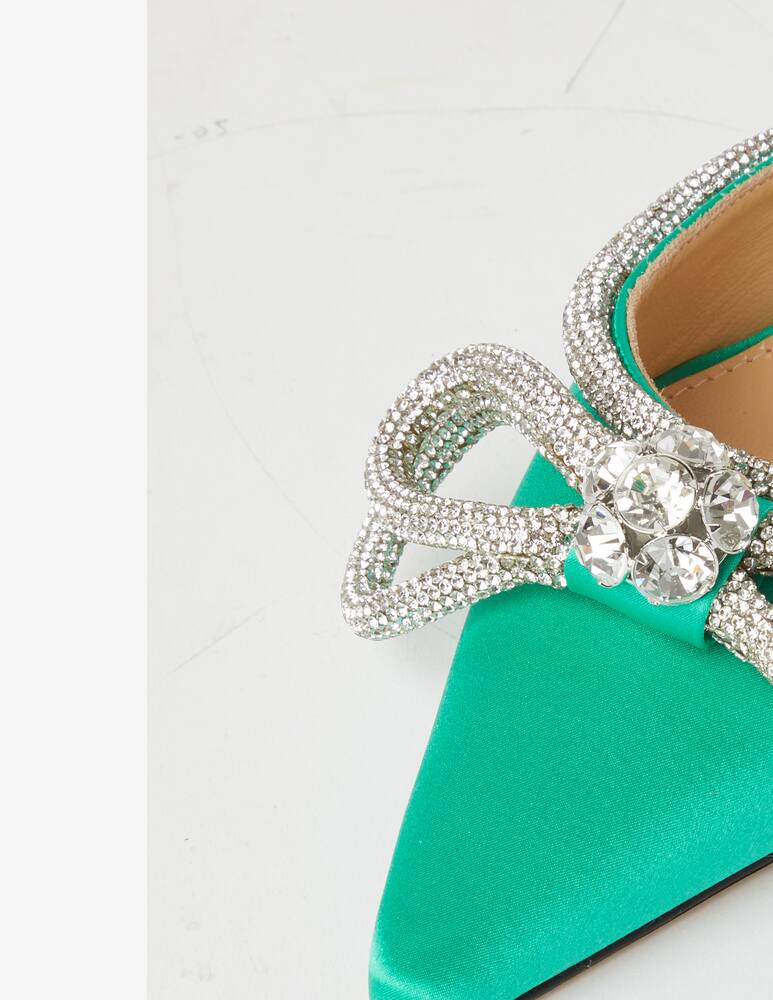 rinascente Mach & Mach Double Bow pumps - Green