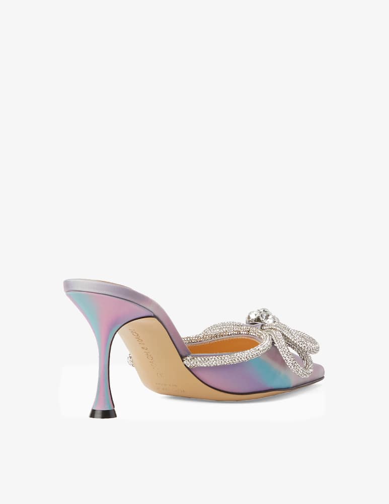 rinascente Mach & Mach Mules Bouble Bow - Argento