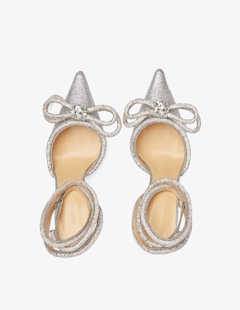 rinascente Mach & Mach Double Bow pumps - Silver