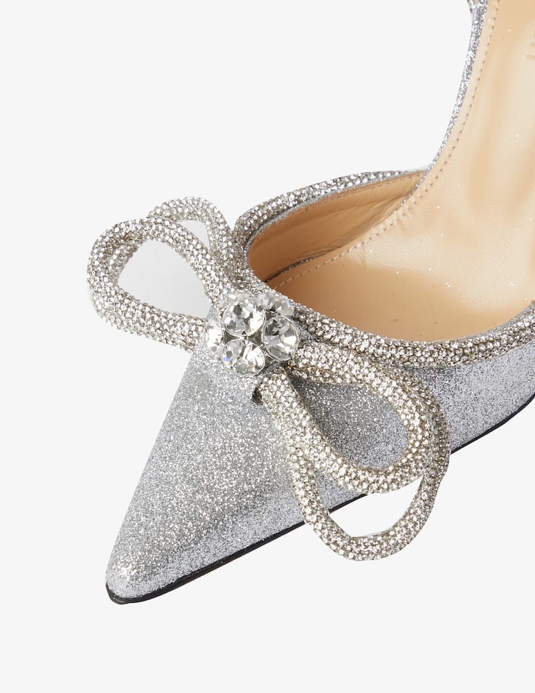 rinascente Mach & Mach Double Bow pumps - Silver