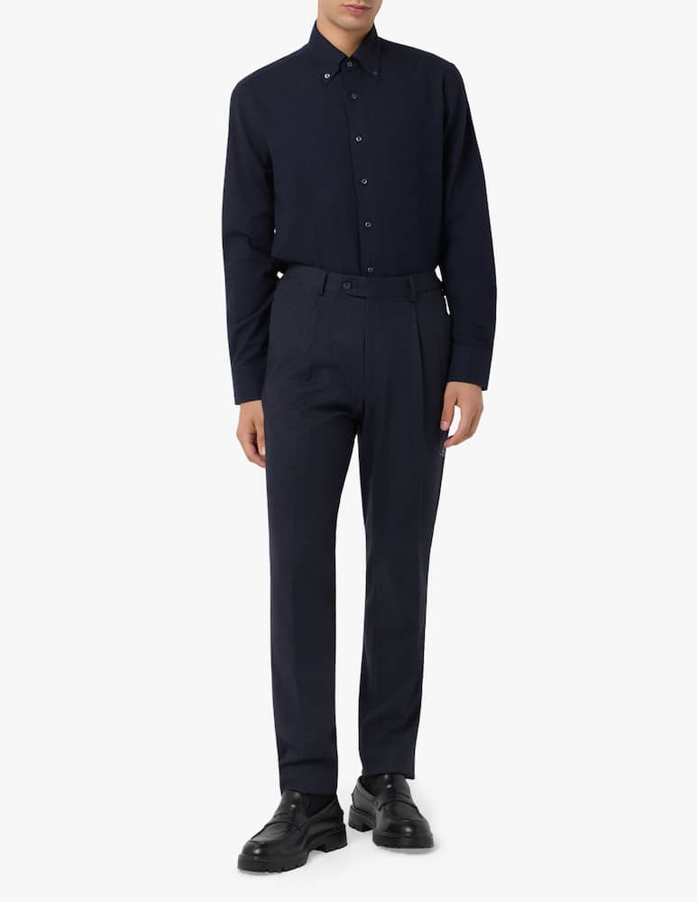 Sartoria Italiana Flannel cotton-lana shirt - picture 2 Sartoria Italiana Flannel cotton-lana shirt - picture 2