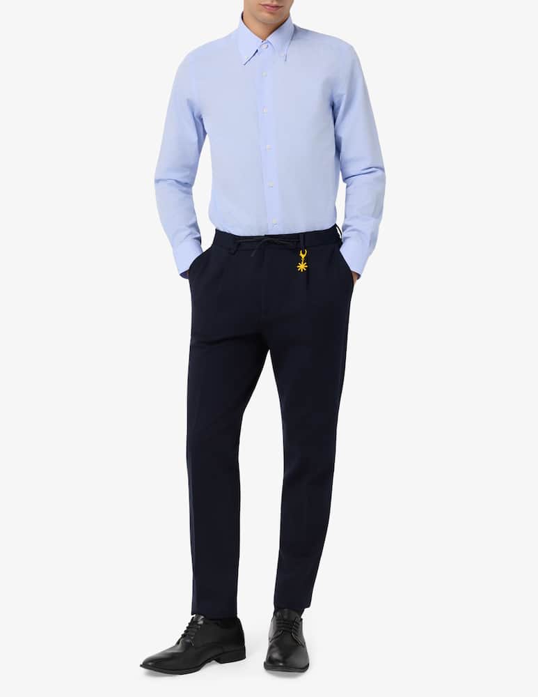 rinascente Sartoria Italiana Micro check poplin shirt