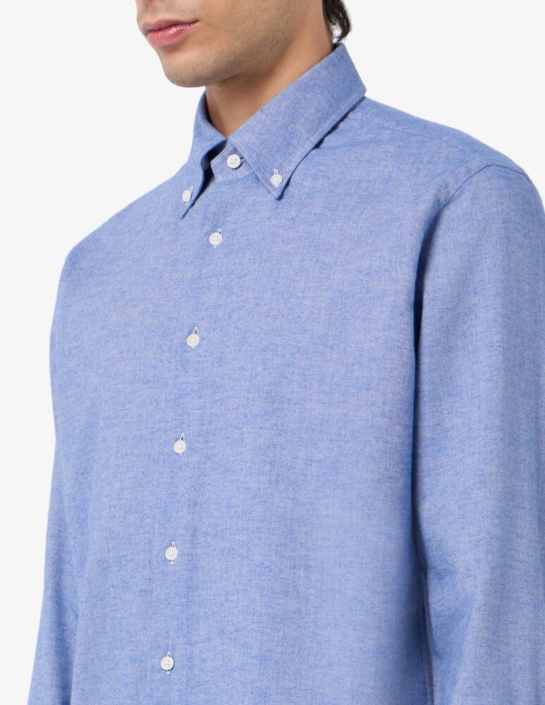 rinascente Sartoria Italiana Flannel wool blend regular shirt