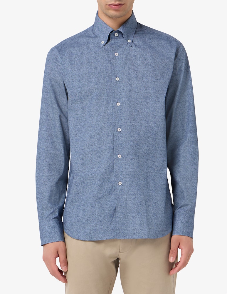 rinascente Sartoria Italiana Camicia regular stampa denim