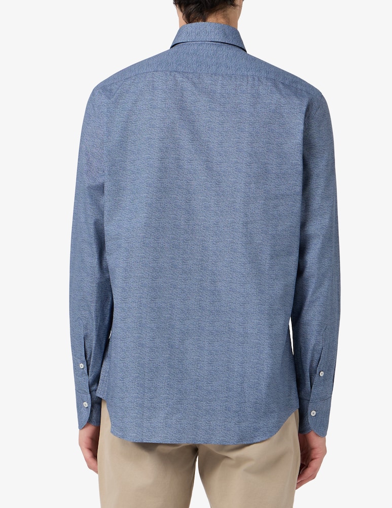 rinascente Sartoria Italiana Camicia regular stampa denim