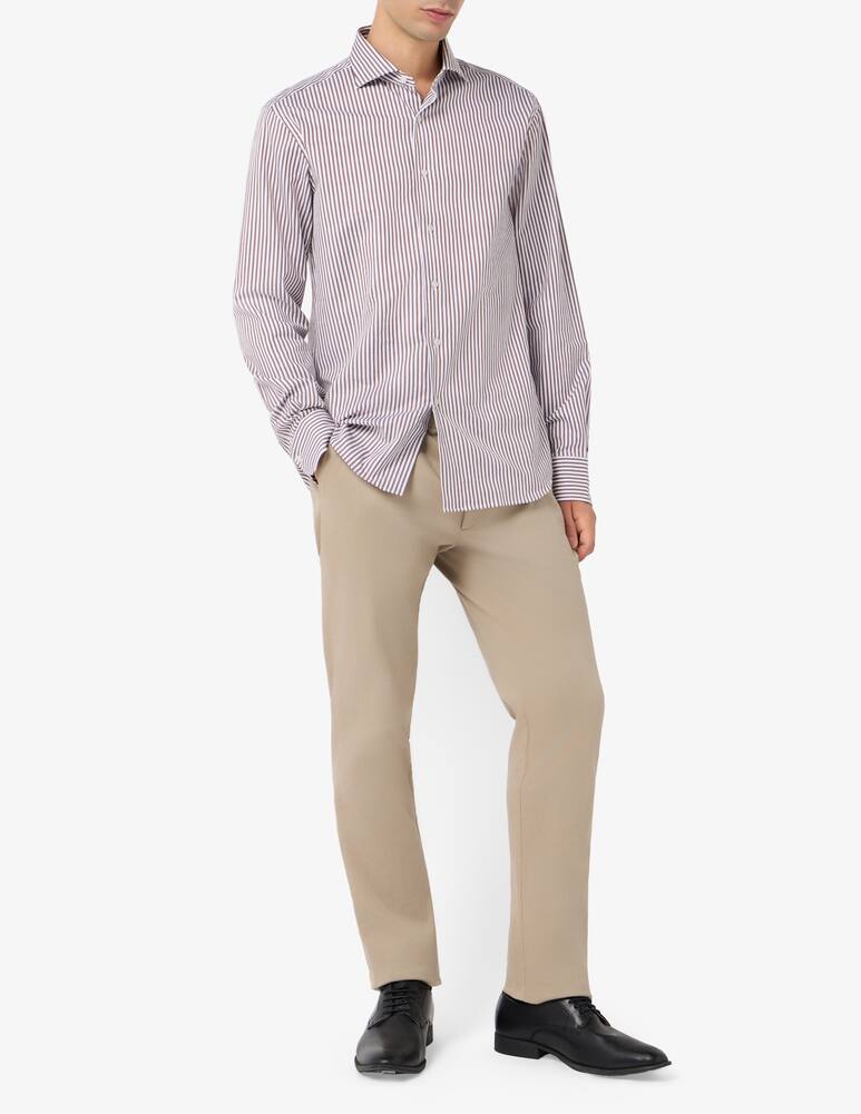 rinascente Sartoria Italiana Striped twill regular shirt