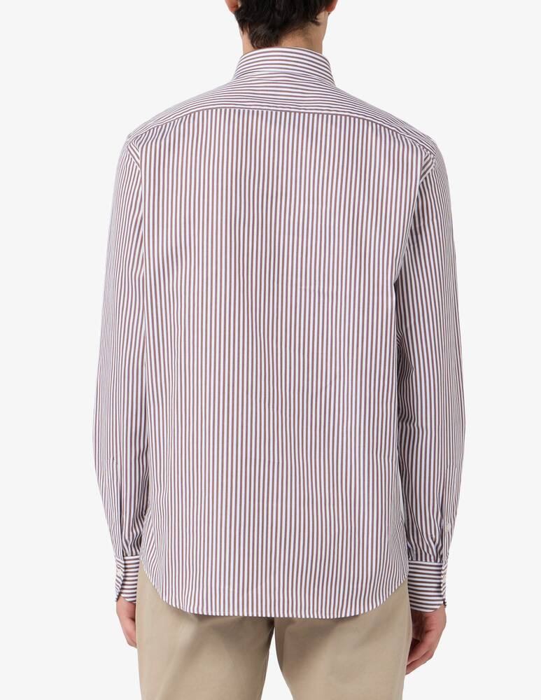 rinascente Sartoria Italiana Striped twill regular shirt