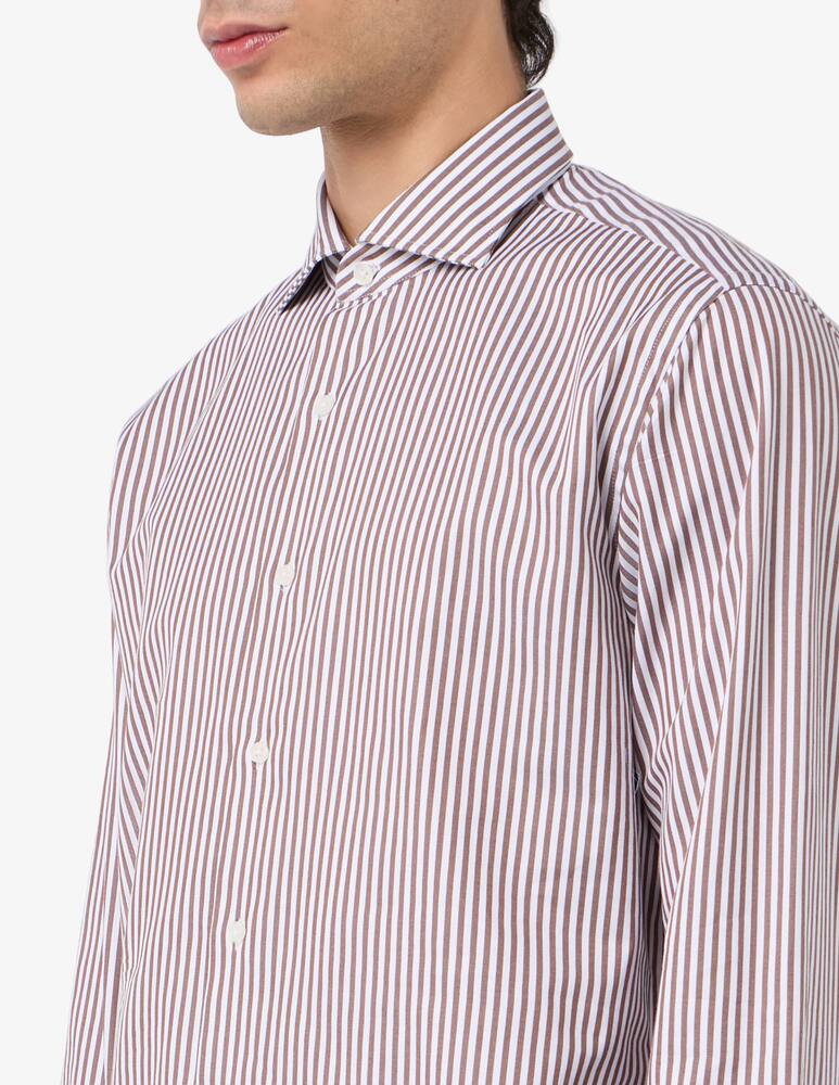 rinascente Sartoria Italiana Striped twill regular shirt