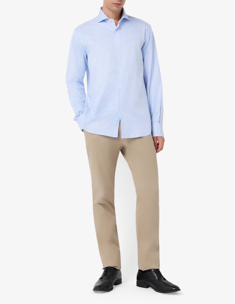 rinascente Sartoria Italiana Striped twill regular shirt