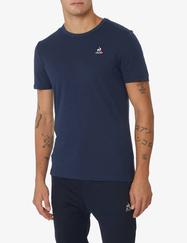 Le Coq Sportif Maglietta manica corta basic loghino - Blu - immagine 1 Le Coq Sportif Maglietta manica corta basic loghino - Blu - immagine 1