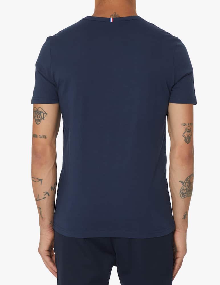 Le Coq Sportif Maglietta manica corta basic loghino - Blu - immagine 3 Le Coq Sportif Maglietta manica corta basic loghino - Blu - immagine 3