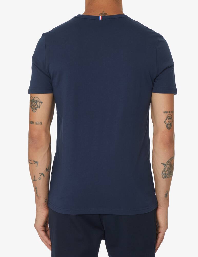 rinascente Le Coq Sportif Small logo basic t-shirt - Blue