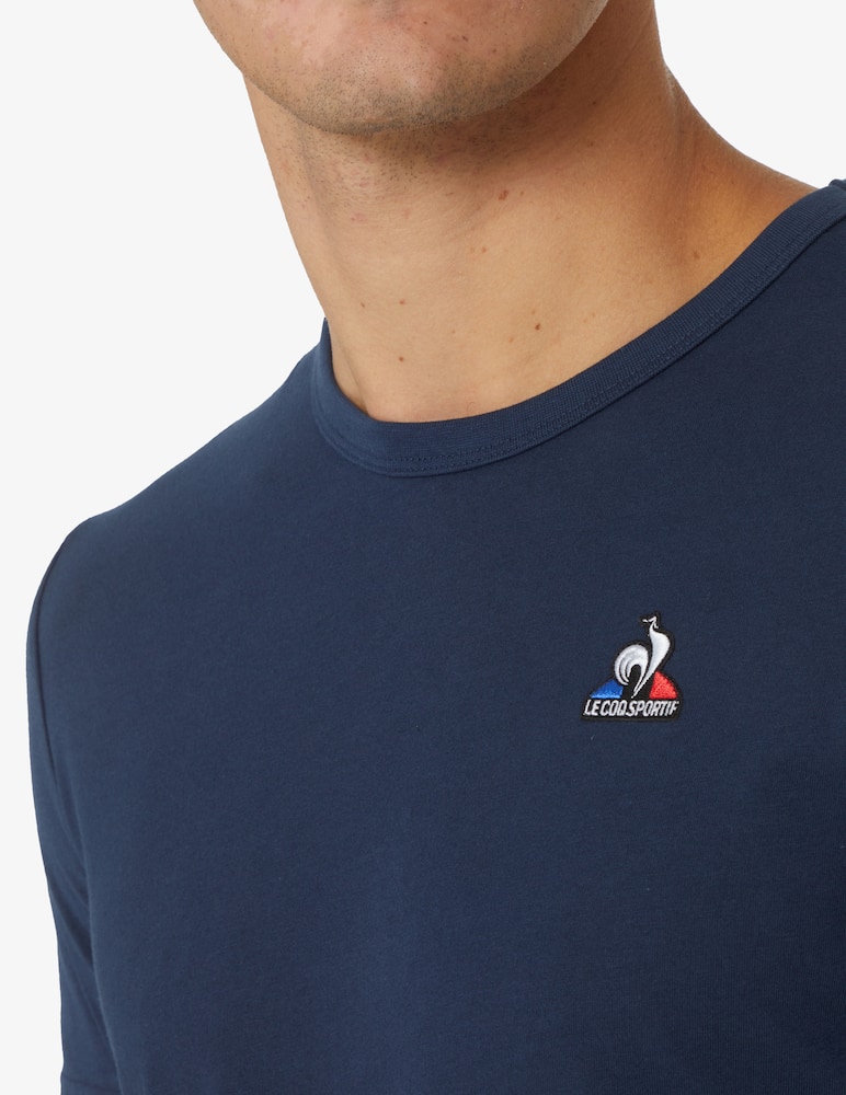 Le Coq Sportif Maglietta manica corta basic loghino - Blu - immagine 4 Le Coq Sportif Maglietta manica corta basic loghino - Blu - immagine 4